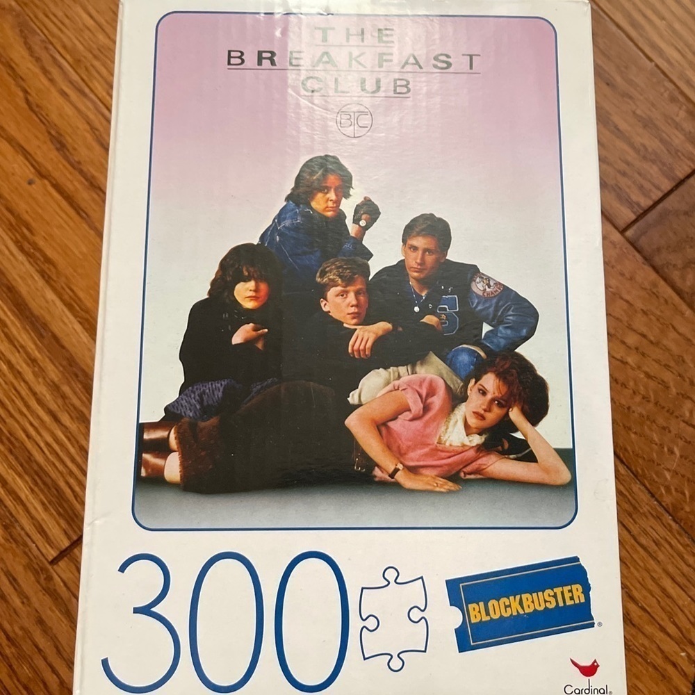 New - The Breakfast Club 300 Piece Puzzle Blockbuster Video 80s Nostalgia